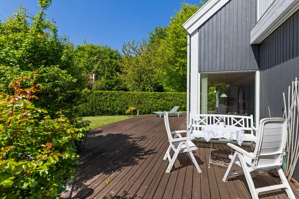 Terrasse - Year-Round House with Sea View in Dronningmølle