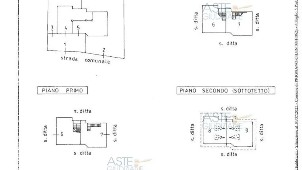 Planimetria - Two-Level Apartment with Cellar in Prignano Cilento