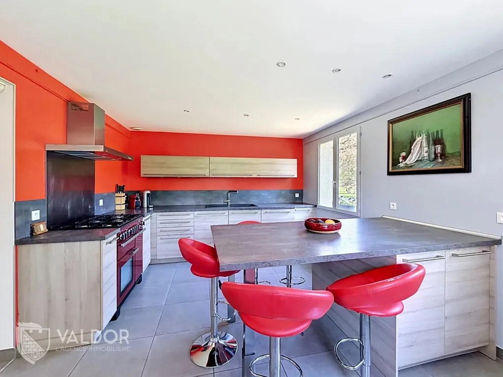Köök - Renovated Villa with Pool near Saint-André-de-Corcy