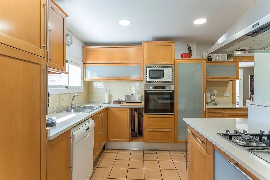 Kitchen - Apartment with Pool and Terrace in Sarrià