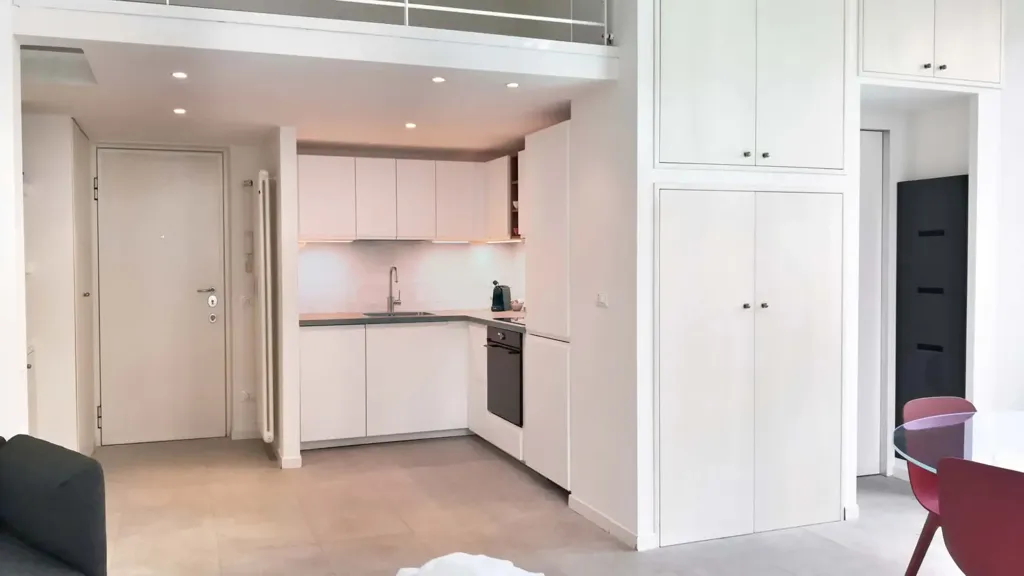 Kitchen - Furnished Studio in Quiet Area, Milan