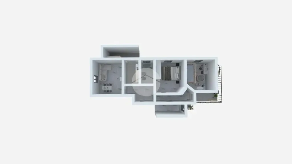 Plaan - Bright Apartment with Balcony in Palermo