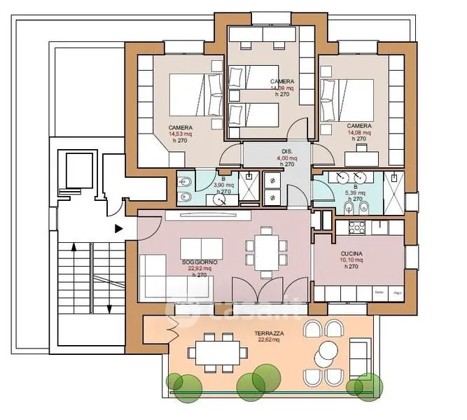 Plaan - New Build Apartment with Solar in Castel Maggiore