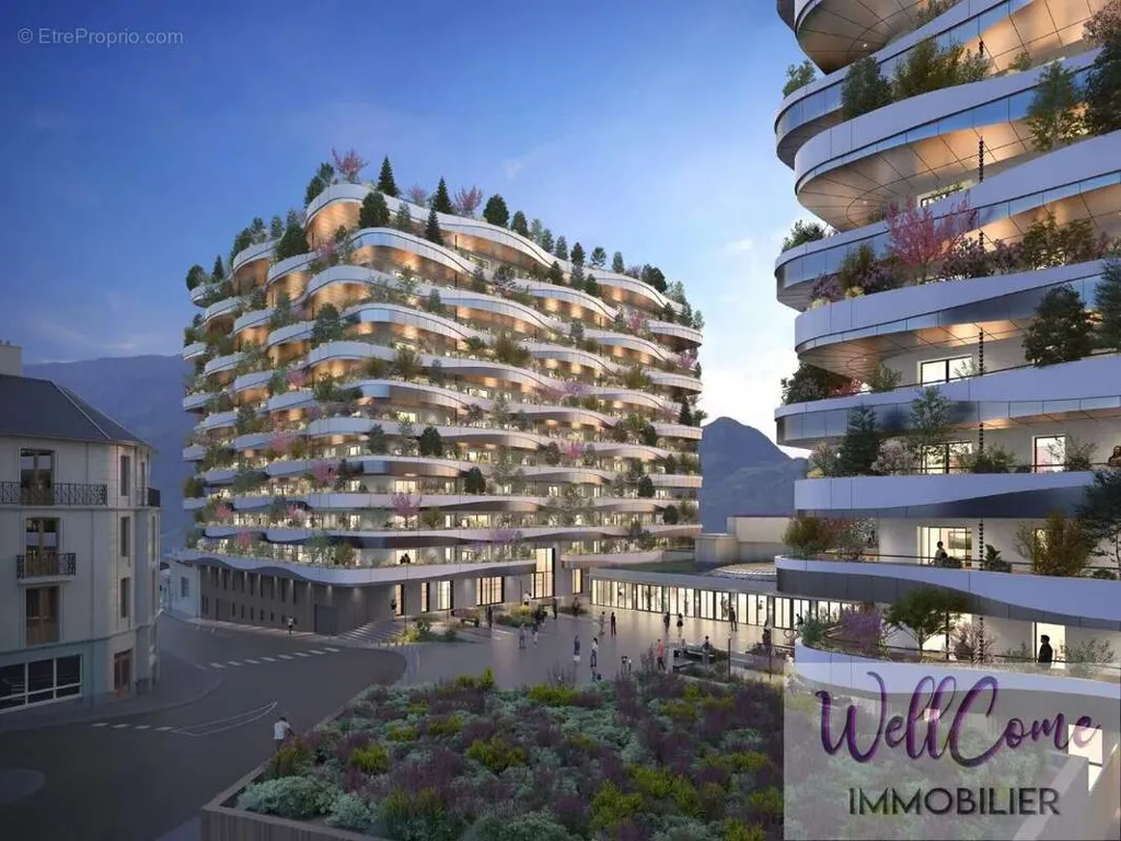 Extérieur - Appartement T4 avec Balcon Végétalisé à Aix-Les-Bains