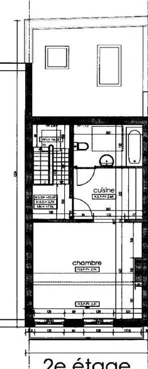 Plan - Maison de Rapport avec Terrasse dans le Quartier de l'UE à Bruxelles