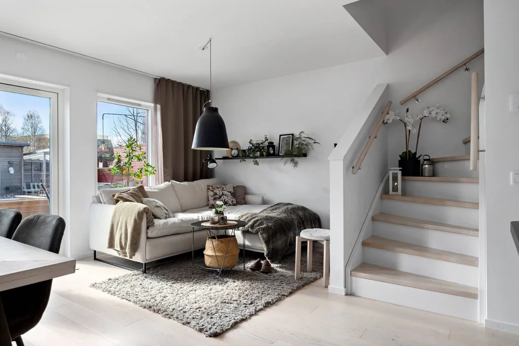 Séjour - Apartment with Balcony in Skellefteå