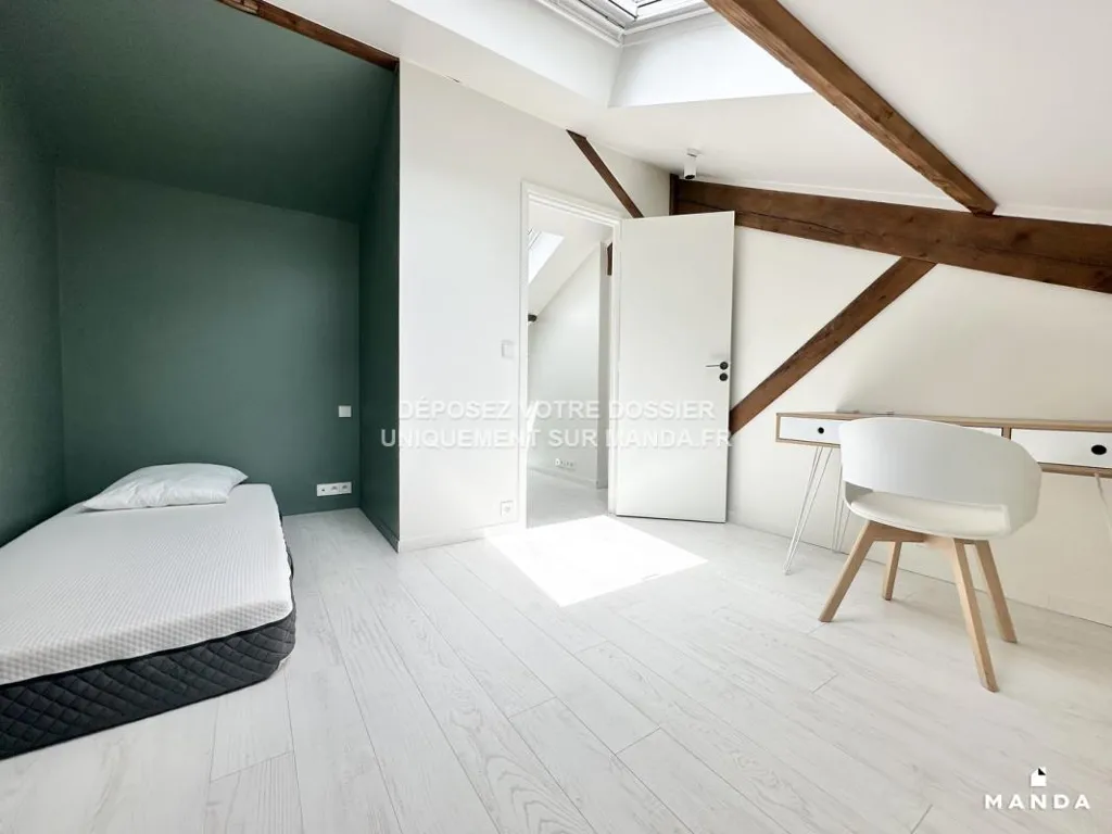 Bedrooms - Duplex Flat with Balcony in Ivry-sur-Seine