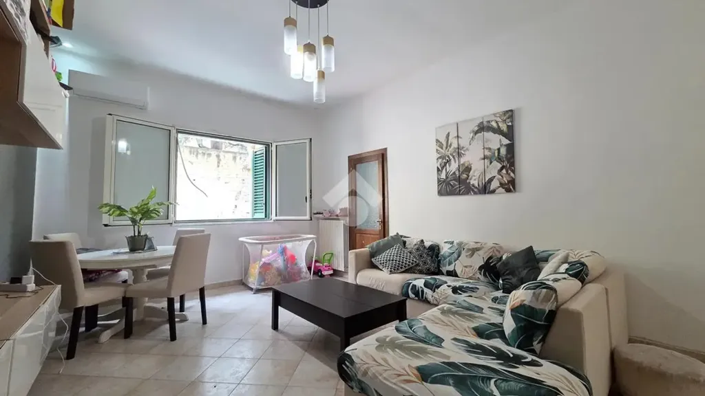 Living Room - Apartment with Terrace in Montesanto, Naples
