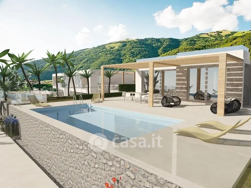 Piscine - New Villa with Sea View in Tropea