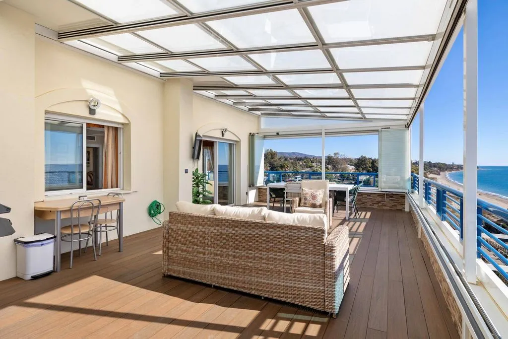 Terrasse - Penthouse with Sea View in Marbella