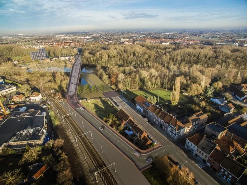 Õhuvaade - Newly Built Apartment with Basement in Ingelmunster