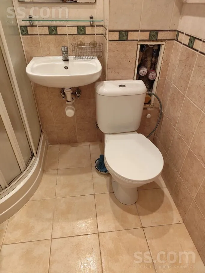 Salles de bain - 1-Bedroom Apartment with Lake View in Riga