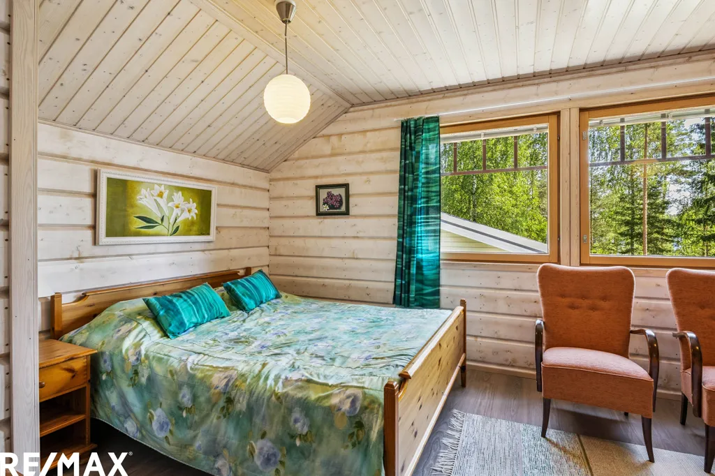 Camere da letto - Geothermal House with Private Beach in Taipalsaari