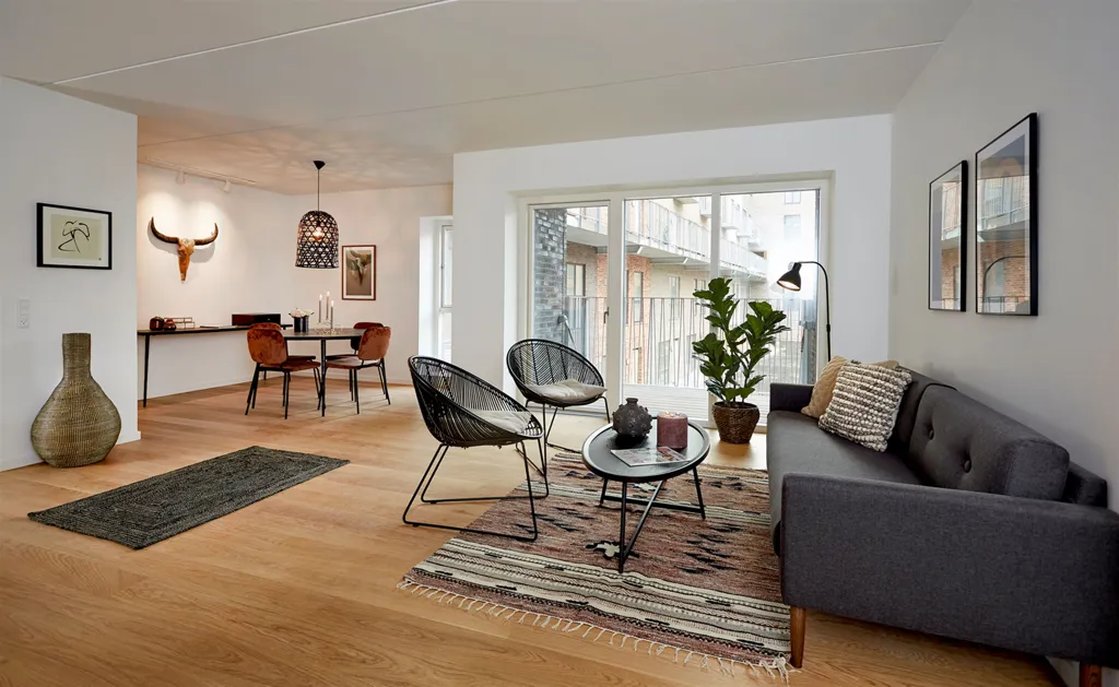 Soggiorno - 2-Bedroom Flat with Waterfront in Copenhagen SV