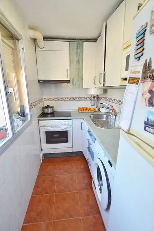 Köök - 2-Bed Apartment with Air Conditioning in Arcos, Madrid