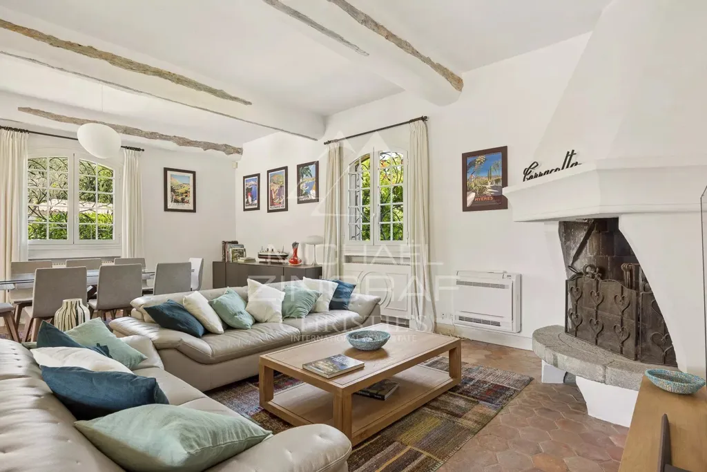 Séjour - Villa provençale avec piscine à Cap d'Antibes