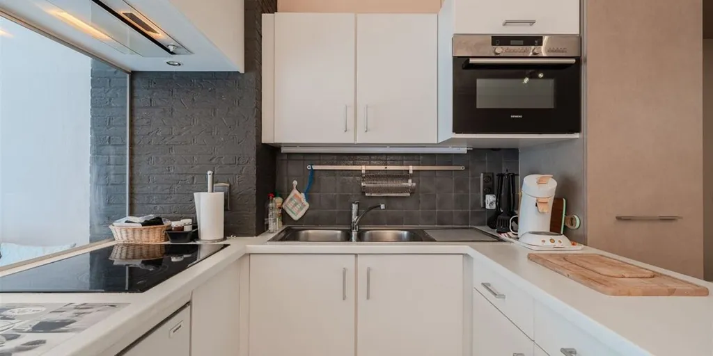 Cucina - Studio with Sleeping Nook in Middelkerke