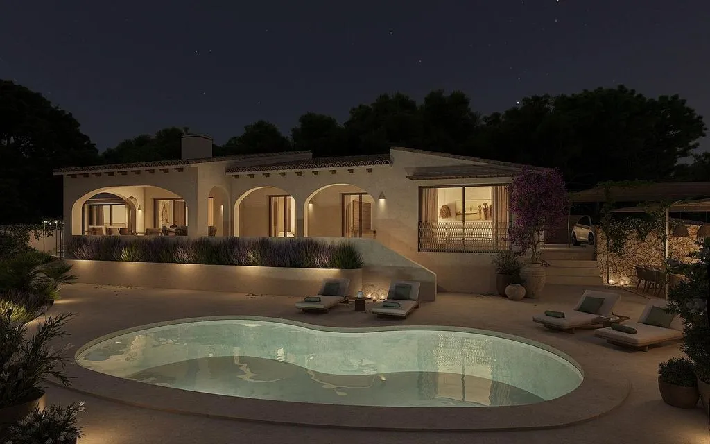 Piscine - Chalet with Pool and Terrace in La Fustera, Benissa
