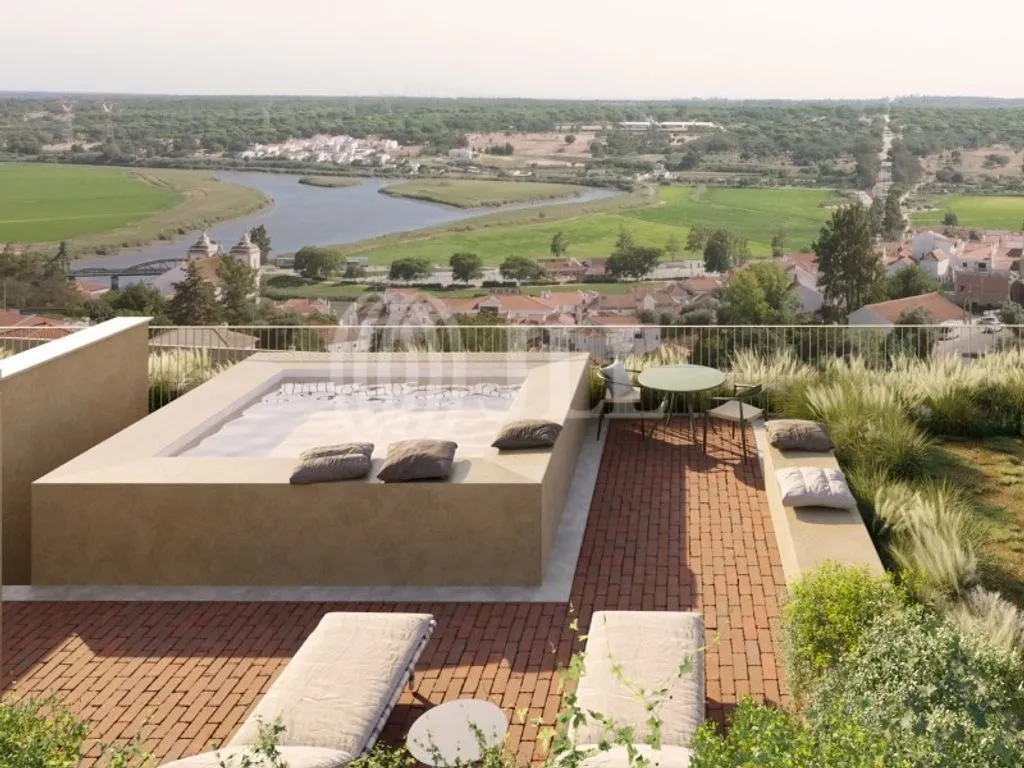 Terrasse - New 2-Bed Flat with Pool in Alcácer do Sal