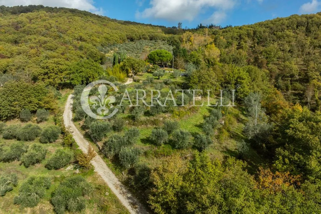 Vue aérienne - Luxury Villa with Panoramic Pool in Laterina