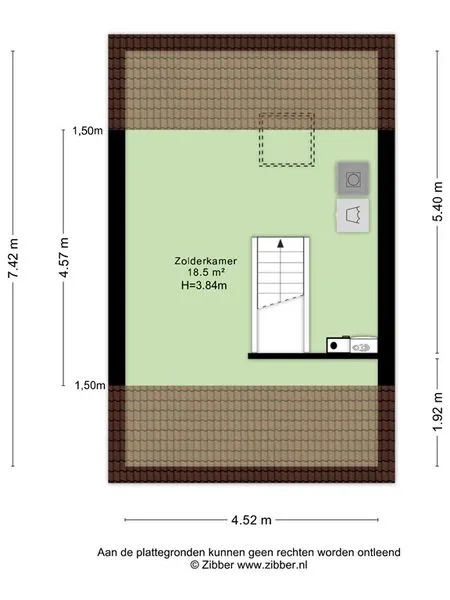 Floor Plan - Modernised House with Garden in Hoorn