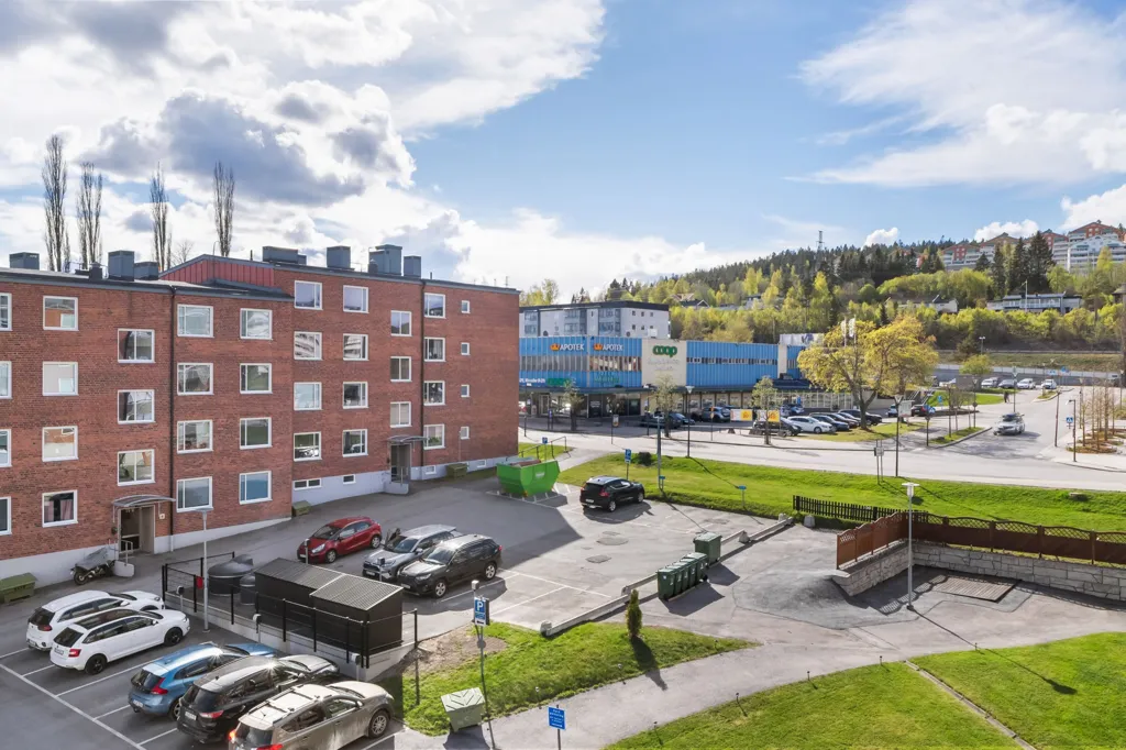 Vue aérienne - Spacious Two-Bedroom Flat with Balcony in Central Timrå