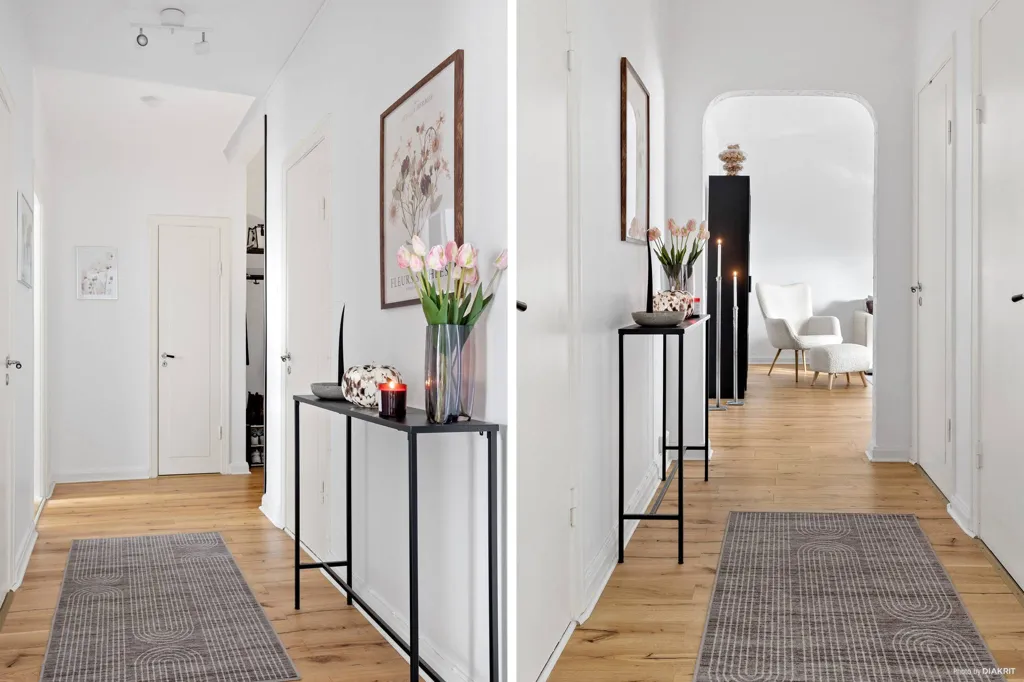 Entrée - Charming 1.5-Bedroom Flat with Balcony in Trelleborg