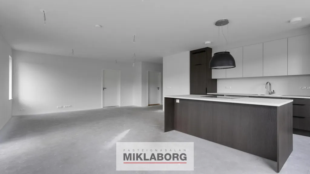 Cuisine - Five-Storey Apartment with Balcony in Hafnarfjörður
