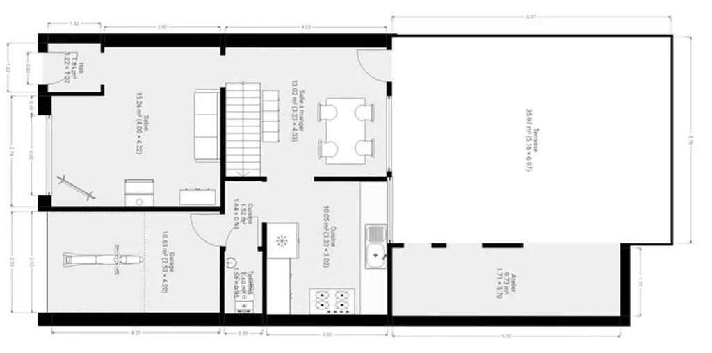 Plan - Villa 4 Façades avec Terrasse à Genappe