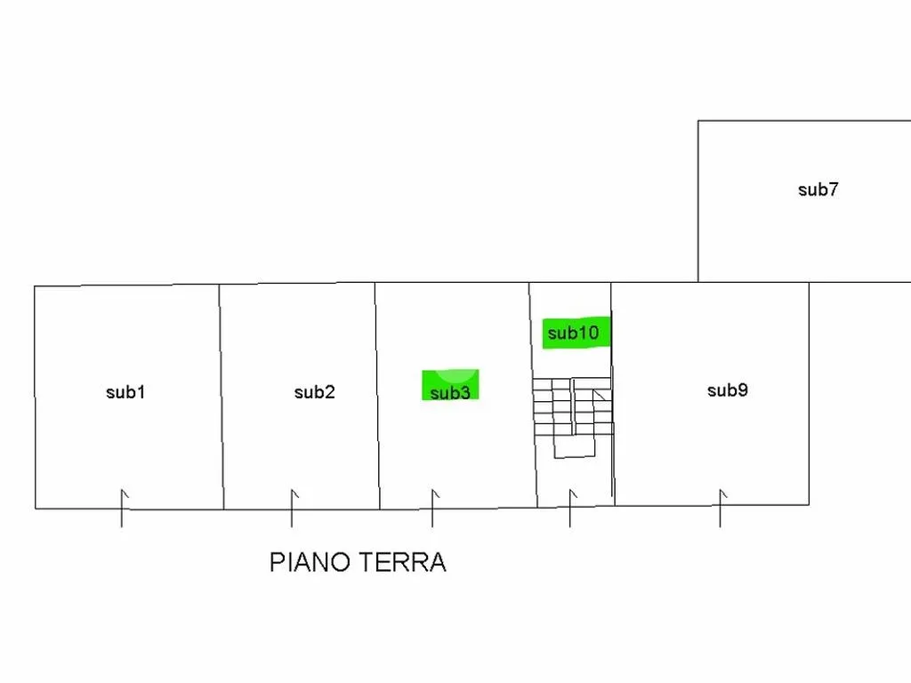 Plan - Ground Floor Studio with Dual Access in Gubbio