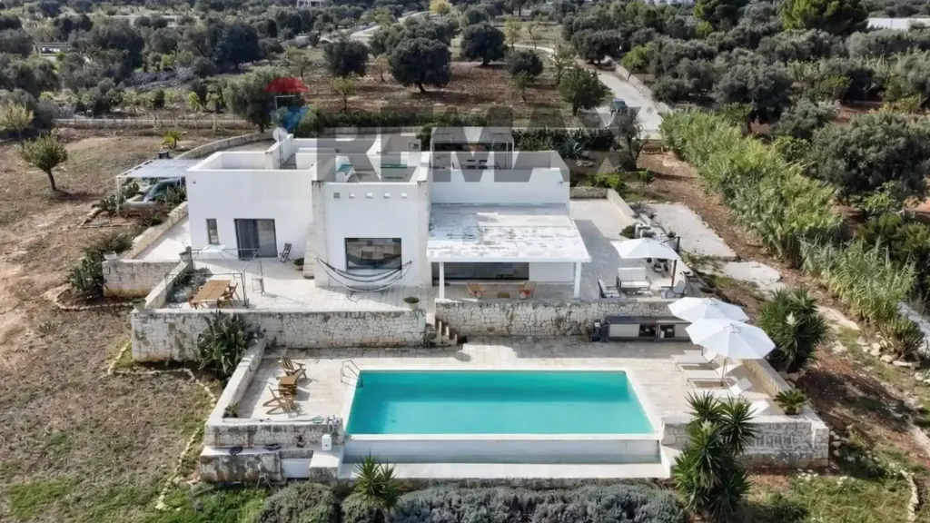 Vue aérienne - Villa with Pool and Sea View in Carovigno
