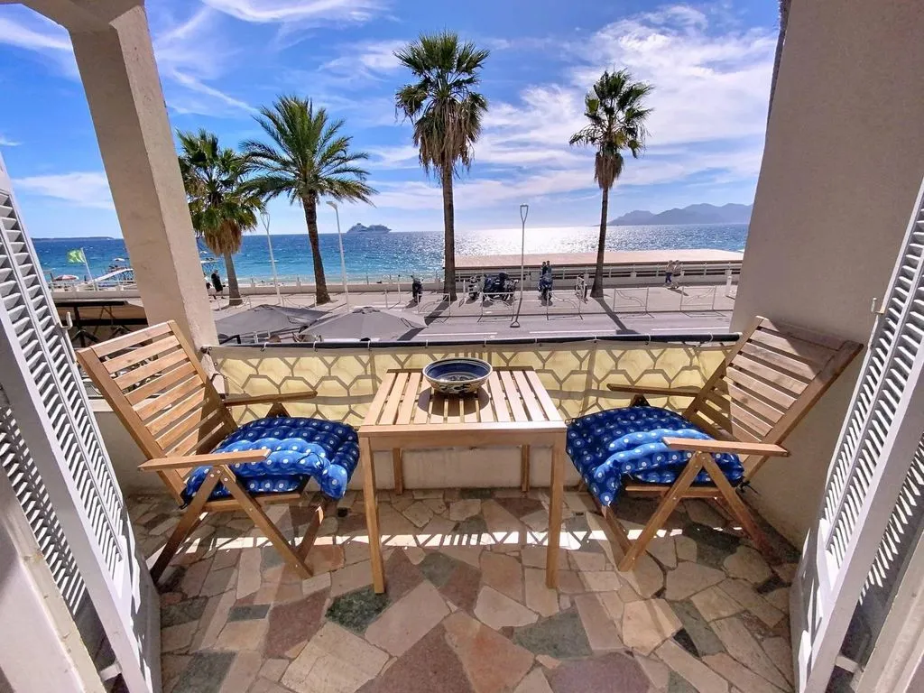Balcon - Appartement de Luxe avec Vue Mer à Cannes