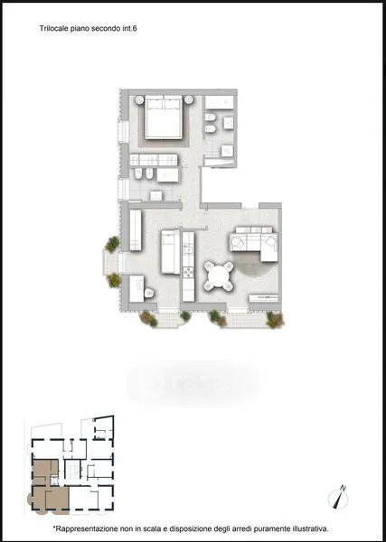 Plaan - Modernised Triplex with Balcony in Pescara