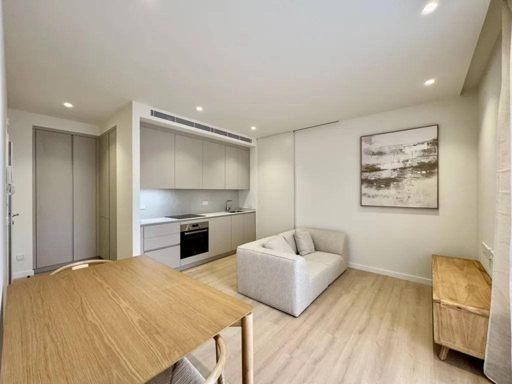 Living Room - Modern Flat with Balcony in Pere Garau
