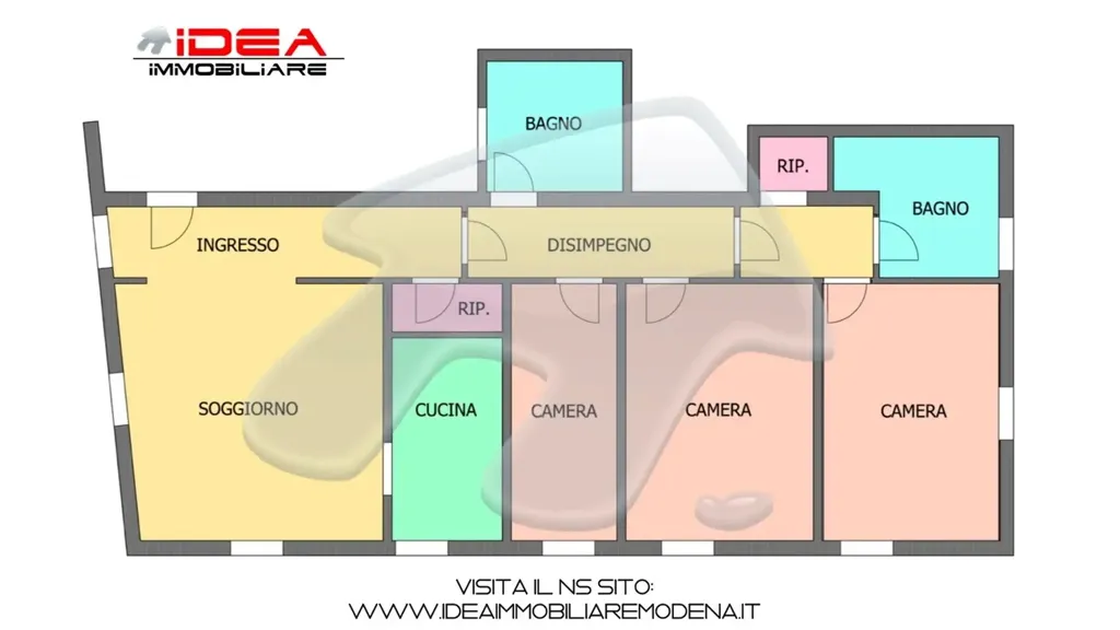 Plan - Fully Rented Apartment with Ascender in Modena