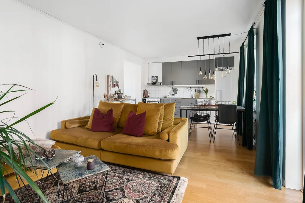 Séjour - Two-Bedroom Apartment with Terrace in Galgberget