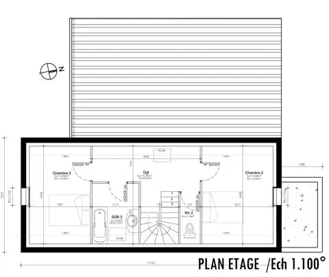 Plan - Pavillon à 600m de la Plage à Binic-Étables-sur-Mer