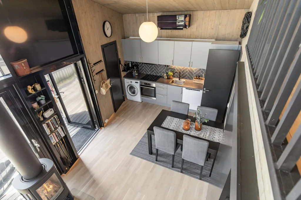 Cuisine - Modern Holiday Home with River View near Oslo