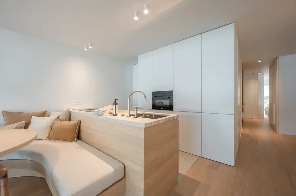 Cuisine - Appartement Rénové dans le Triangle d'Or à Anvers