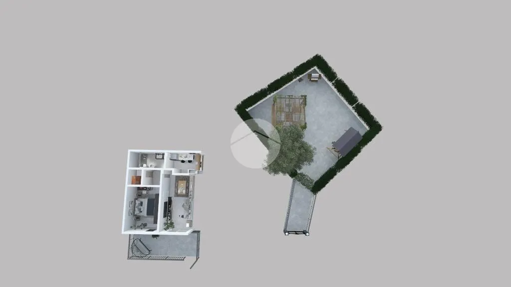 Õhuvaade - Semi-Independent House with Private Garden in Terni