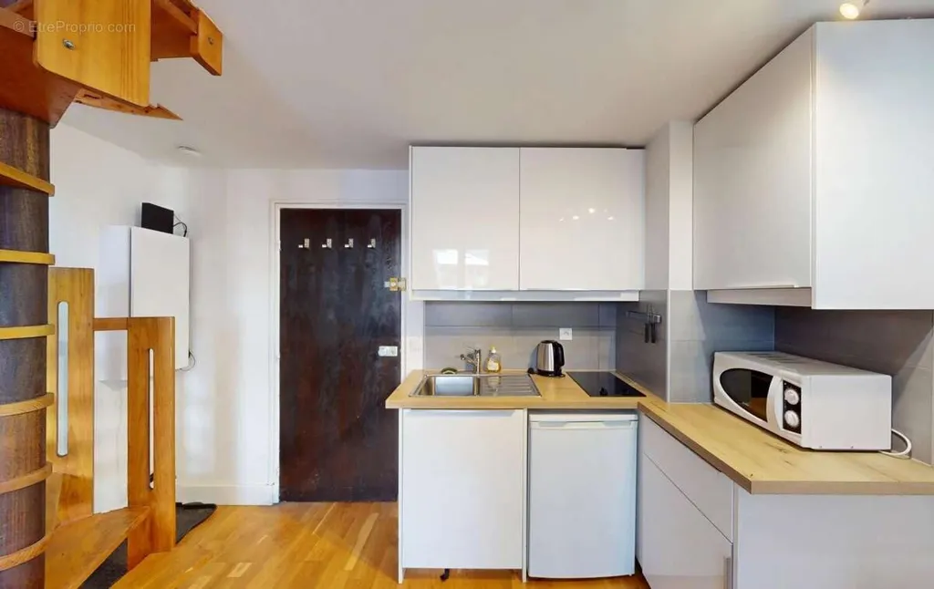 Köök - Renovated Duplex with South Balcony in Chamonix