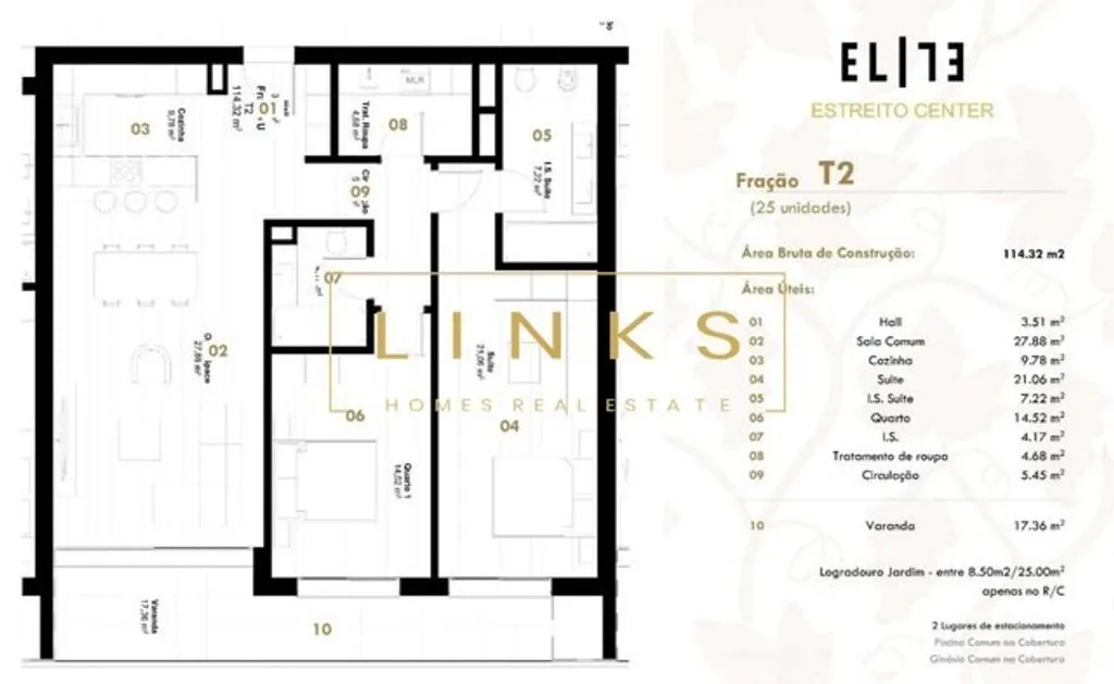 Planimetria - Luxury Apartment with Rooftop Pool in Estreito