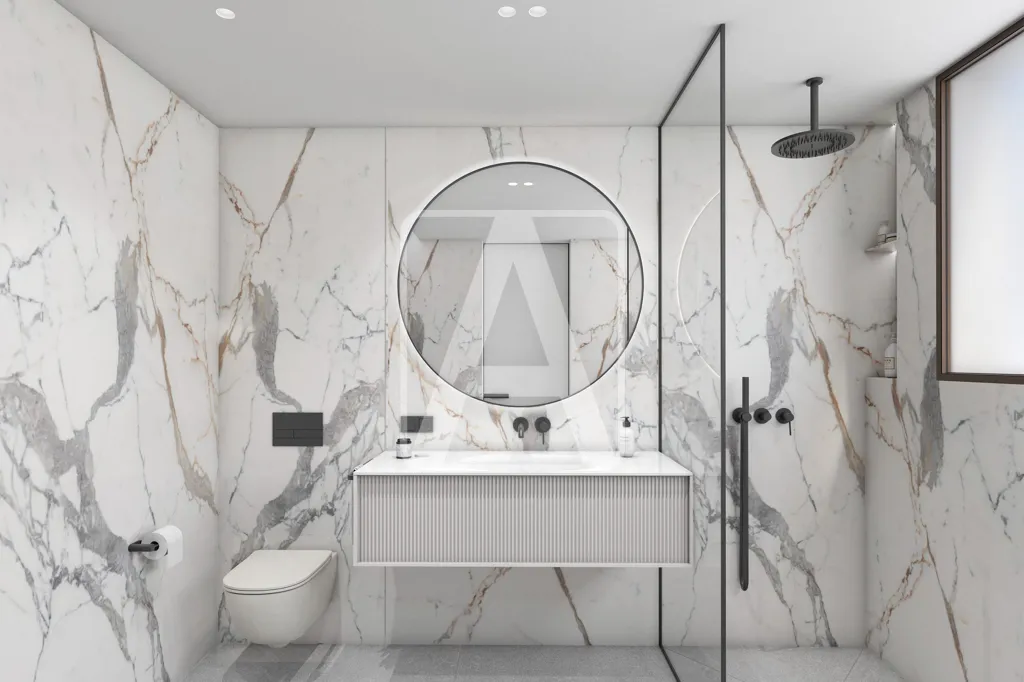 Bathrooms - Modern Villa with Sea View in Moraira