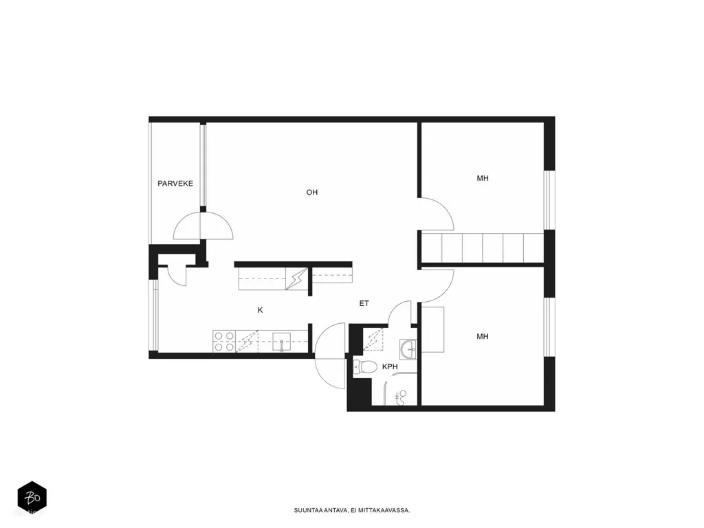 Plan - Apartment with Garden in Tapiola, Espoo