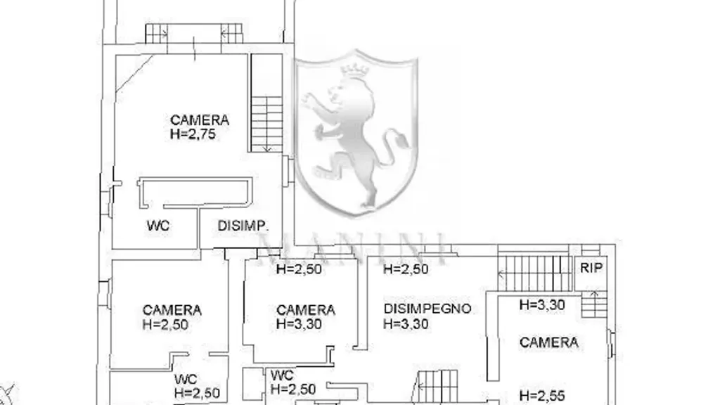 Plan - Historic Castle with Garden in Sinalunga