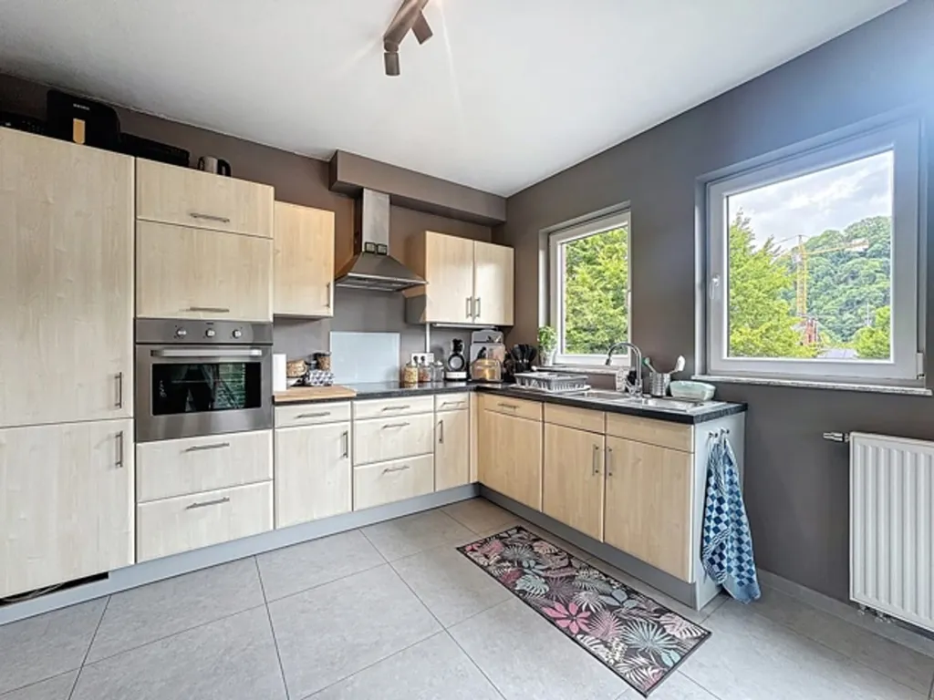 Kitchen - Spacious Apartment with Terrace in Chaudfontaine