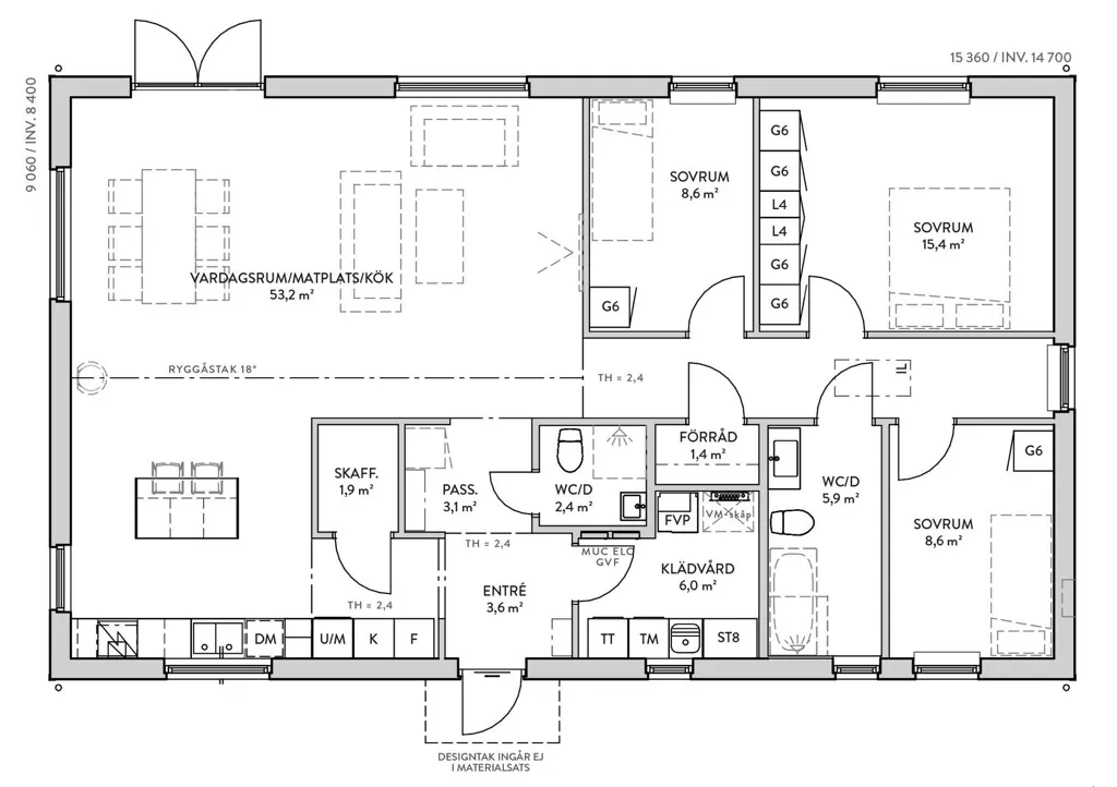 Planimetria - Plot for Villa with Lake View in Balsby