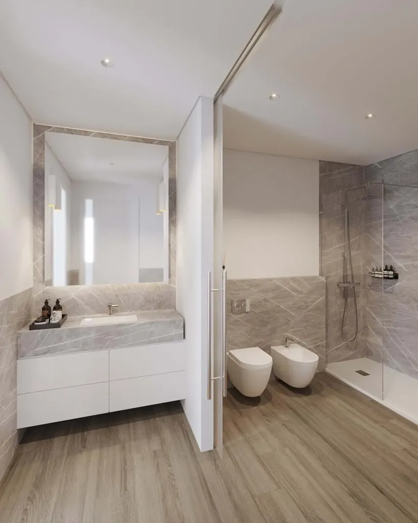 Salles de bain - Duplex Apartment with Terrace in Lisbon's Historic Centre