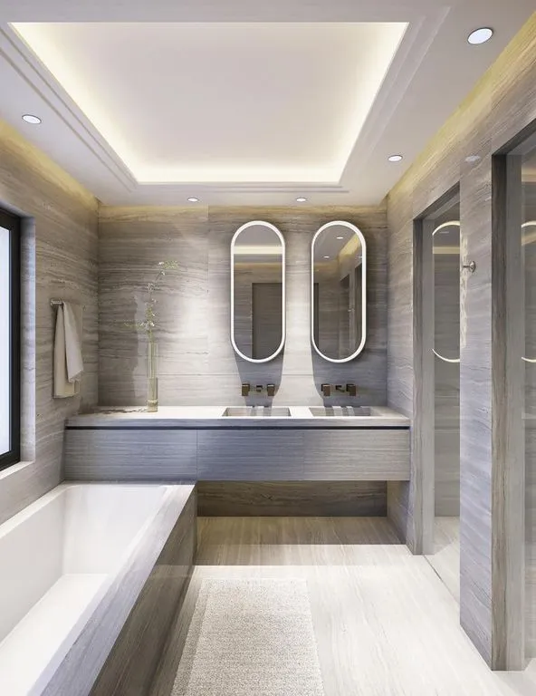 Salles de bain - Appartement de Luxe avec Piscine au Cap d'Antibes