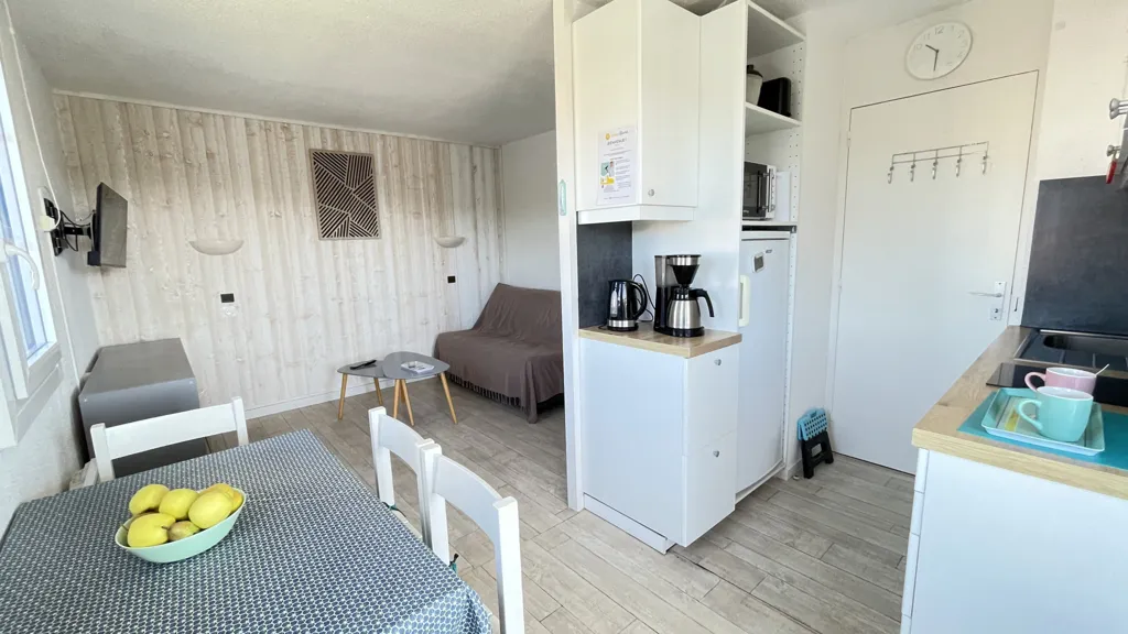Köök - 2-Bed Flat with Lake View in Bourgenay